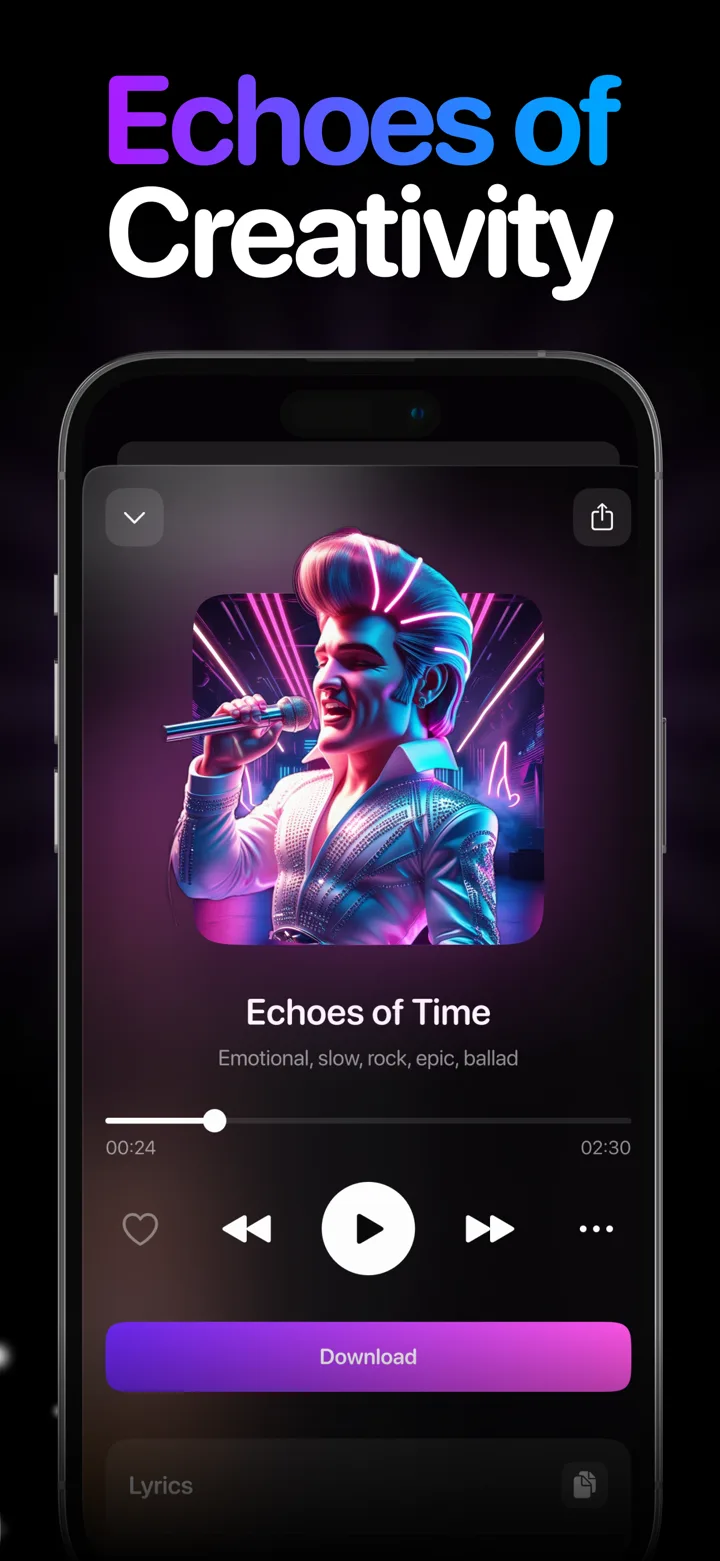 Player with a generated song