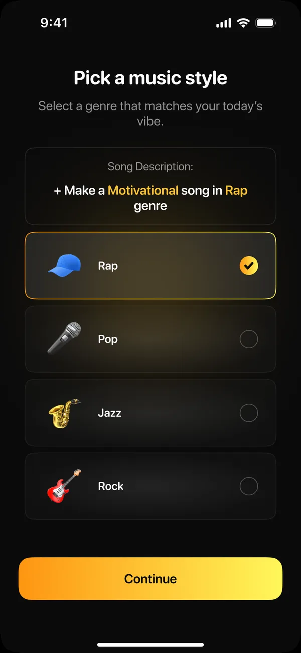 Pick a music style